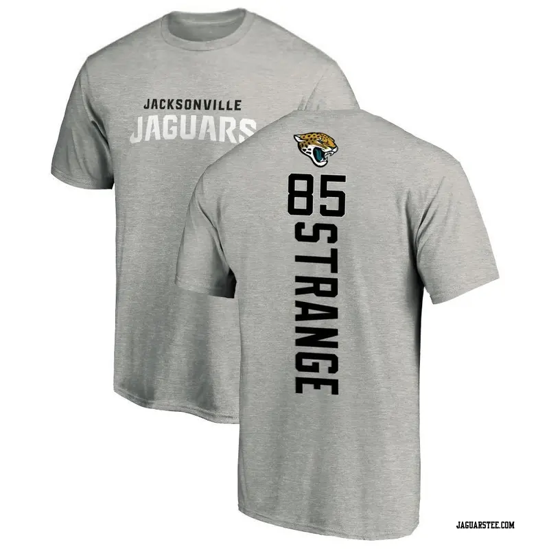 Men's Jacksonville Jaguars ＃85 Brenton Strange Ash Backer T-Shirt