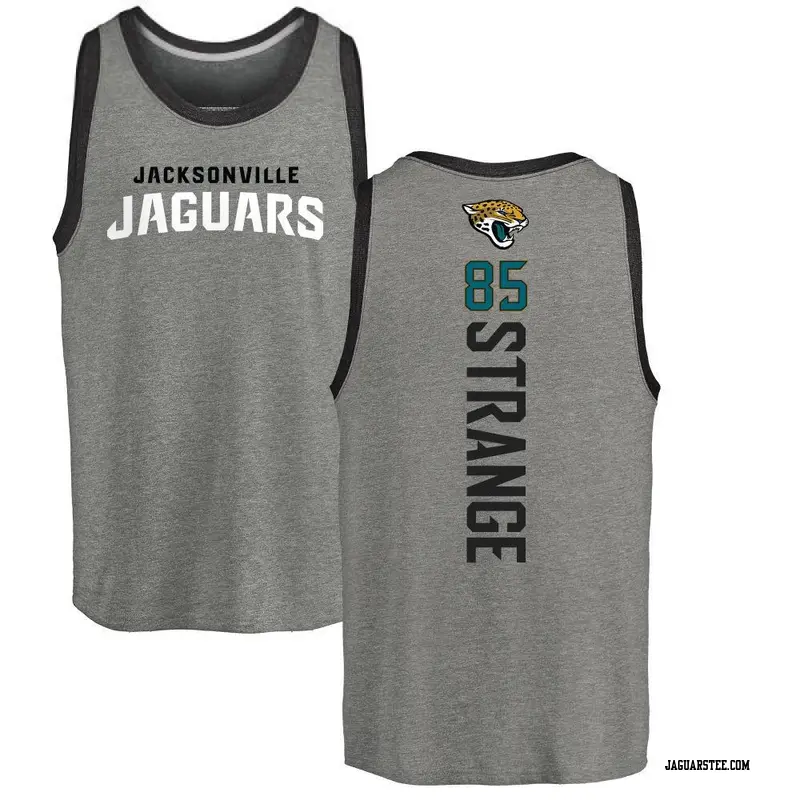 Men's Jacksonville Jaguars ＃85 Brenton Strange Ash Backer Tank Top